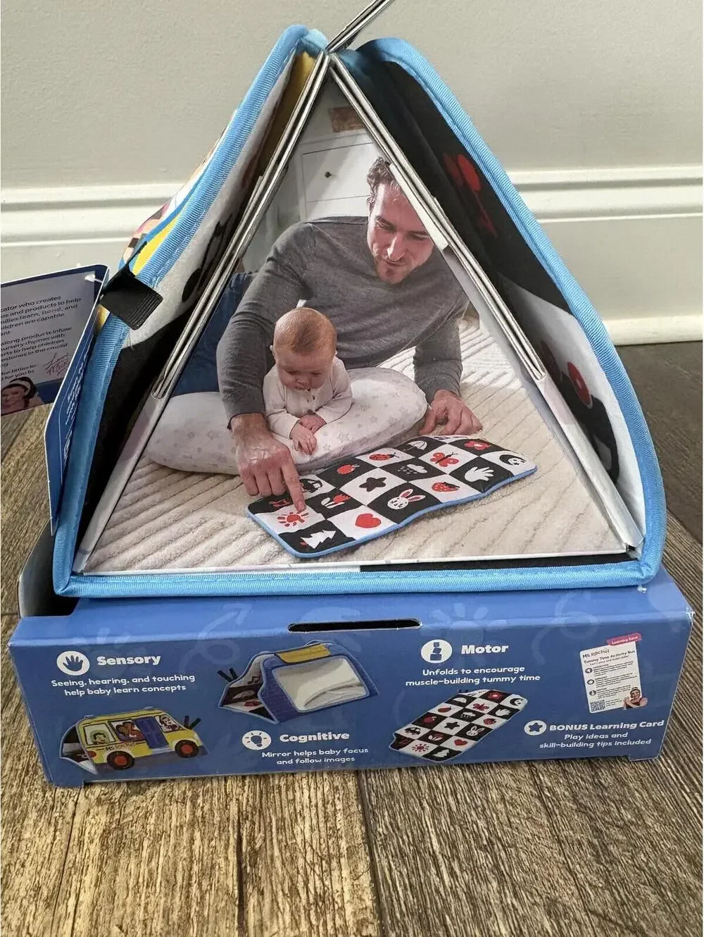 New Baby Development Activity Play Mirror Sensory Features Ms Rachel Bus Toy